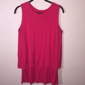 Agnes & Dora red tiered top